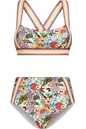 Etro Bouquet-print bikini set