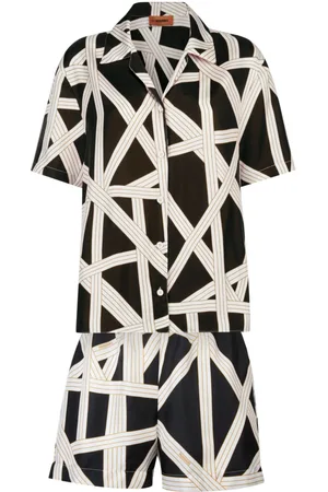 Missoni Graphic-print silk pajama set