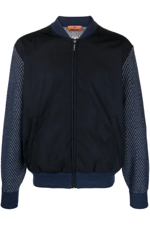 Missoni Zigzag panelled bomber jacket