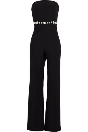 Retrofete Glenda crystal-embellished bandeau jumpsuit