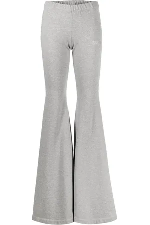 Vetements Logo-print flared leggings
