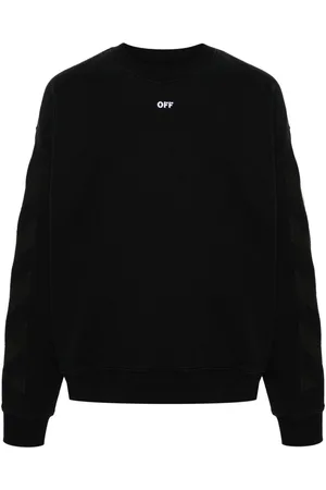 OFF-WHITE Diag-stripe cotton sweatshirt