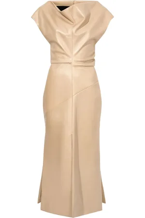 Proenza Schouler Rosa off-shoulder leather dress