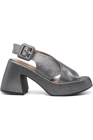 Ganni 95mm glitter sandals