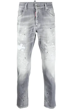 Dsquared2 Acid-wash straight-leg jeans