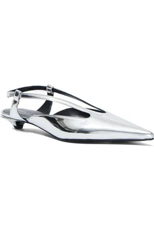 Proenza Schouler 20mm slingback faux-leather pumps