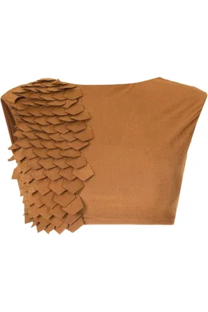 Lenny Niemeyer Scales-appliqué textured bikini top