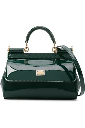 Dolce & Gabbana Small Sicily patent-leather tote bag
