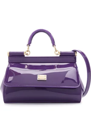 Dolce & Gabbana Small Sicily patent-leather tote bag