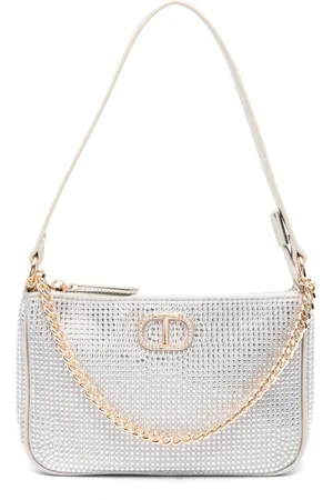 Twin-Set Petite crystal-embellished shoulder bag