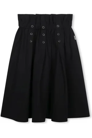 DKNY Eyelet-detail pleated skirt