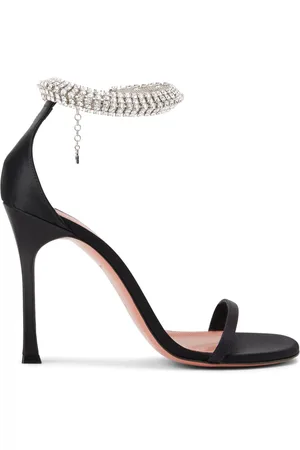 Amina Muaddi Iman 105mm satin sandals