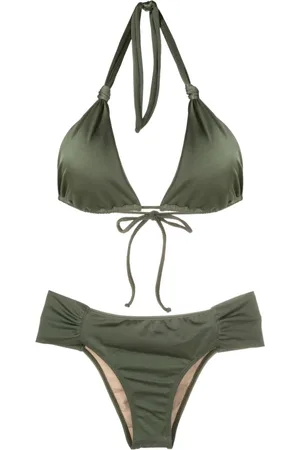 Brigitte Knot-detail triangle-cup bikini