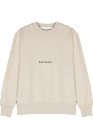 Calvin Klein Relaxed embroidered-logo sweatshirt