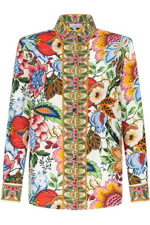Etro Floral-print silk shirt