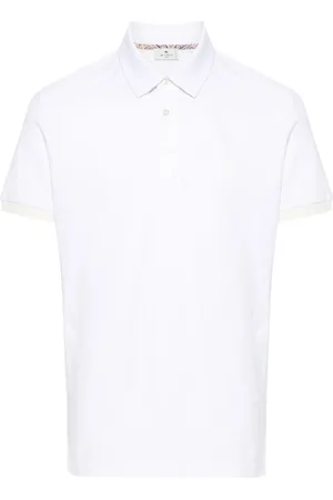 Etro Pegaso-embroidered cotton polo shirt