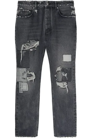 Palm Angels Distressed straight-leg jeans