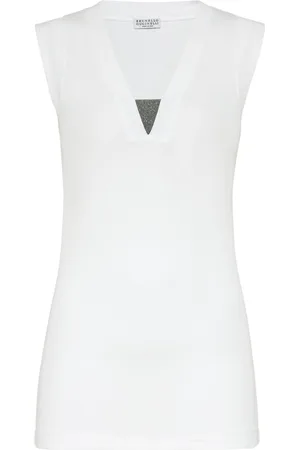 Brunello Cucinelli V-neck tank top