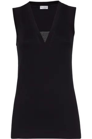 Brunello Cucinelli Monili chain-embellished tank top