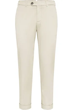 Brunello Cucinelli Tapered-leg chino trousers