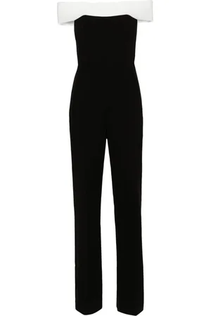 Roland Mouret Off-shoulder flared jumpsuit
