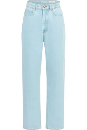 Nina Ricci Logo-patch high-rise boyfriend jeans