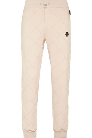 Philipp Plein Logo-appliqué quilted track pants