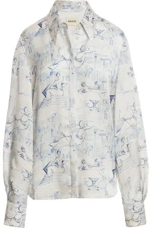 Khaite The Minta graphic-print shirt