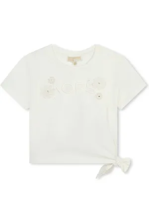 Michael Kors Logo-embroidered cotton T-shirt