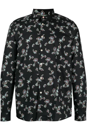 Paul Smith Paisley-print organic cotton shirt