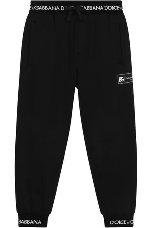 Dolce & Gabbana Logo-waistband cotton track pants