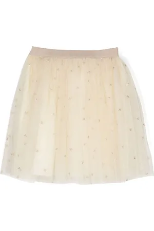 BONPOINT Pois star-embroidered tulle skirt