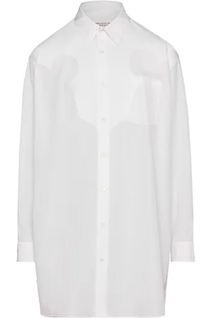 Maison Margiela Cotton-poplin mini shirtdress