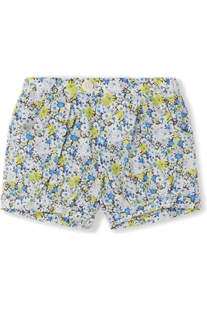 BONPOINT Square floral-print cotton shorts