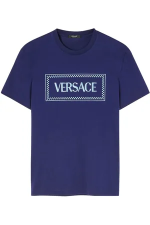 VERSACE 90s Logo embroidered T-shirt