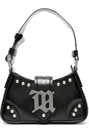 MISBHV Logo-plaque leather tote bag