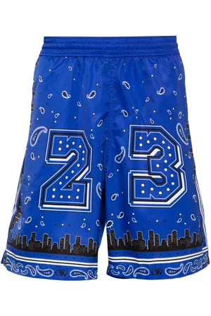 OFF-WHITE Bandana-print surfer swim shorts