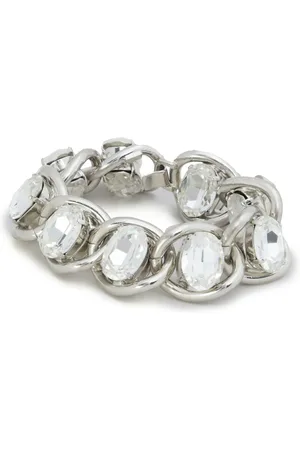 Marni Rhinestone-embellished chain bracelet