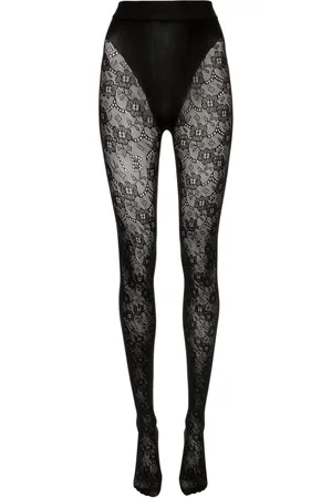 Victoria Beckham VB Monogram lace tights
