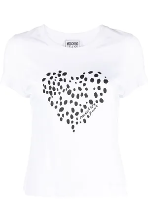 Moschino Heart-print cotton T-shirt