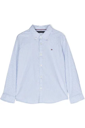 Tommy Hilfiger Logo-embroidered striped shirt