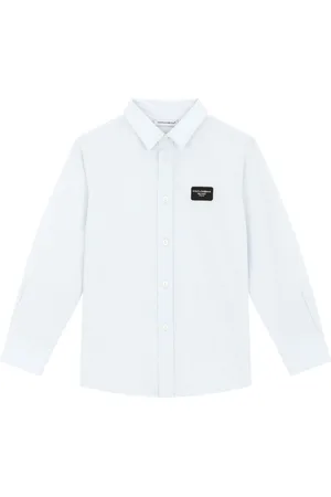 Dolce & Gabbana Logo-appliqué cotton shirt