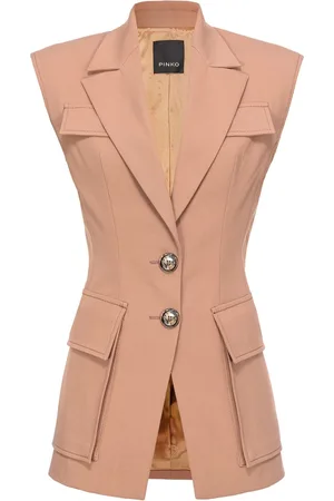 Pinko Single-breasted twill waistcoat