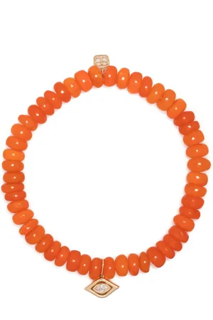 Sydney Evan 14kt yellow Evil Eye opal bracelet