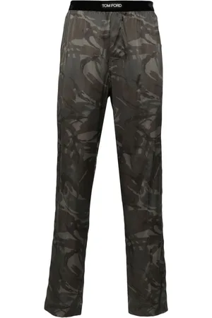 Tom Ford Camouflage satin pajama pants