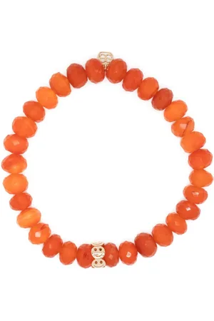 Sydney Evan 14kt yellow gold Pure Happy carnelian bracelet