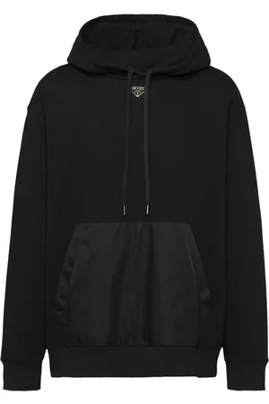 Prada Triangle-logo fleece hoodie
