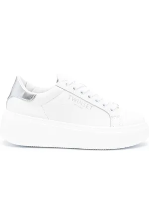 Twin-Set Platform leather sneakers