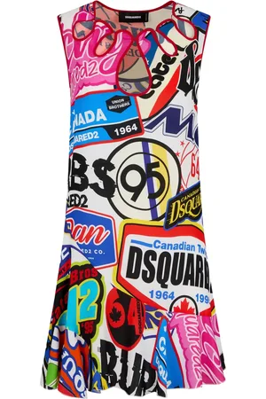 Dsquared2 Graphic-print sleeveless minidress