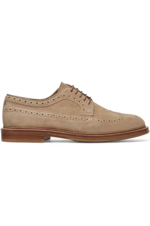 Brunello Cucinelli Decorative-stitching leather shoes